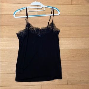Lace black top